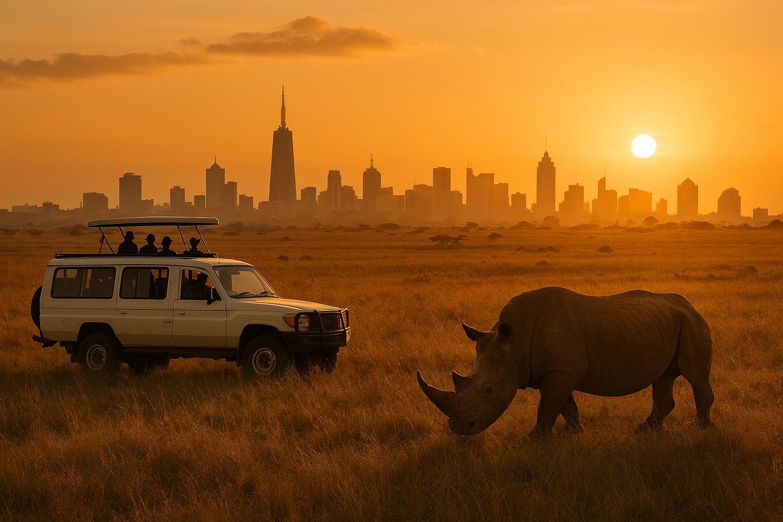 Nairobi Park + Giraffe Center Day Tour